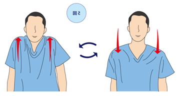 肩の上げ下ろし体操